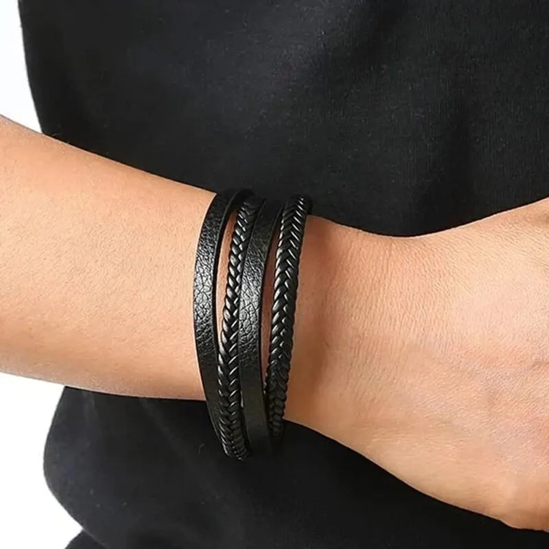 Bracelet Homme En Cuir